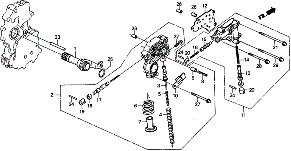 TRANSMISSION - AUTOMATIC/AT REGULATOR 4WD for 1990 Honda CIVIC 5-DOOR #1