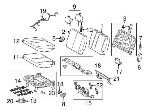 BODY/THIRD ROW SEATS for 2014 Toyota Sienna #4