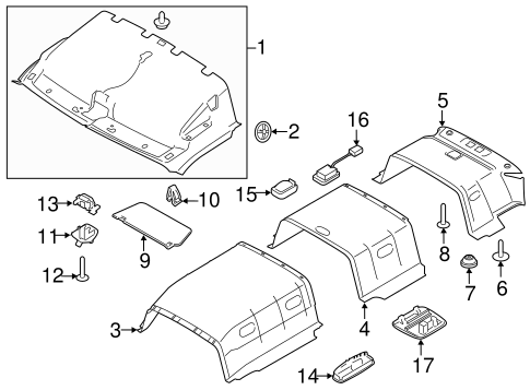 Body/Interior Trim - Roof for 2015 Ford Transit-150 #2