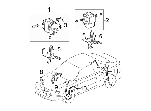 BRAKES/ANTI-LOCK BRAKES for 2002 Toyota Solara #3