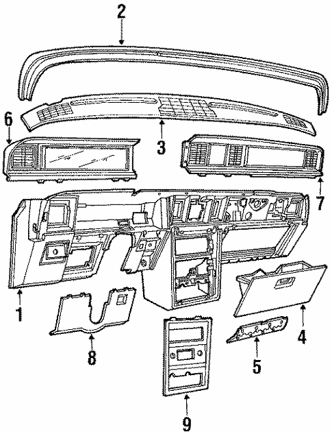 Instrument Panel for 1985 Mercury Marquis #0