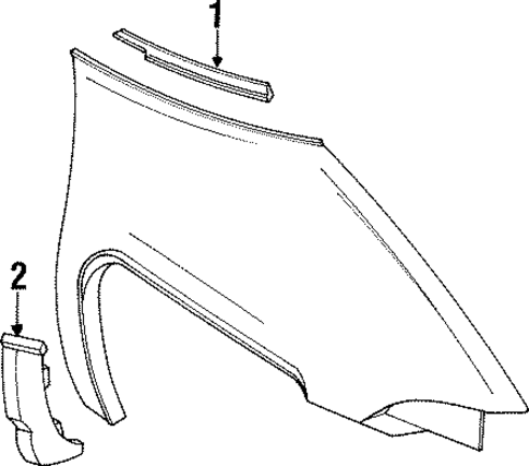 Trans Sport EXTERIOR TRIM - FENDER