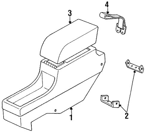 Center Console for 1991 Pontiac Grand Prix #0