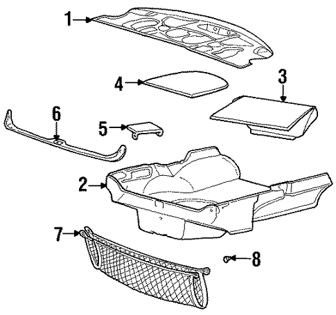 Mark VIII INTERIOR TRIM - REAR BODY