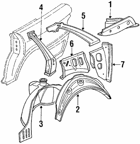 Inner Components for 1990 Audi 80 Quattro #0