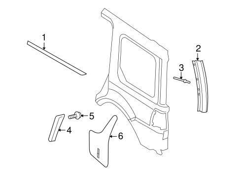 Navigator EXTERIOR TRIM - QUARTER PANEL