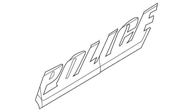 DB5Z-7820001-DA Деталь NAMEPLATE, LEFT