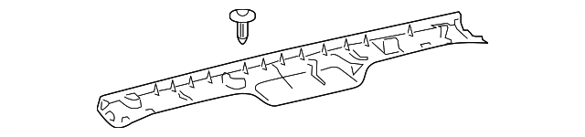 19184820 Деталь UPPER MOLDING