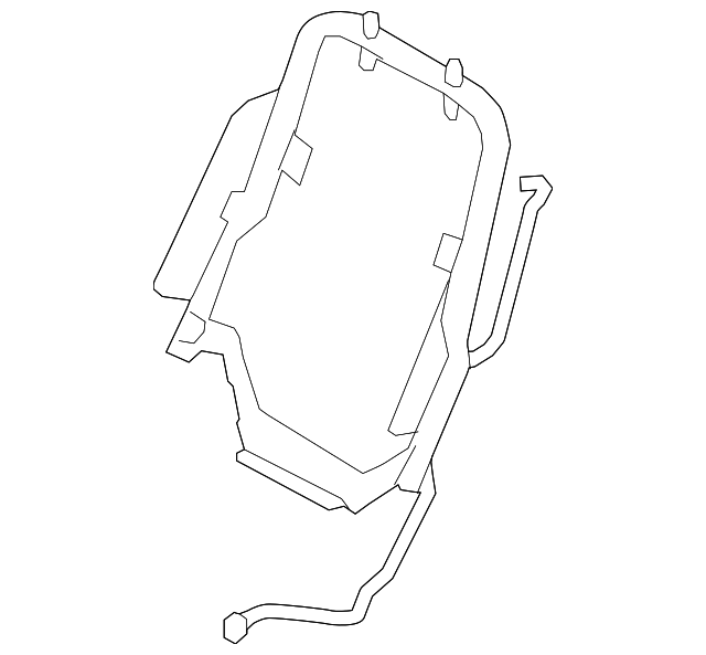 EA1Z-7861018-A Деталь SEAT BACK FRAME, RIGHT