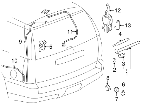 Yukon REAR WIPER COMPONENTS