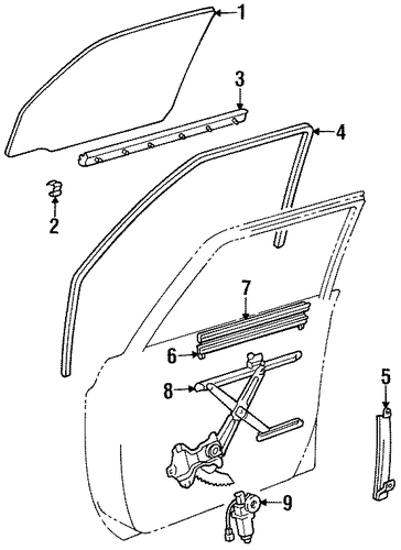 ELECTRICAL/FRONT DOOR for 1997 Toyota Land Cruiser #1
