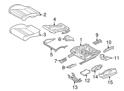 Panamera FRONT SEAT COMPONENTS 5