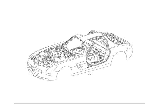 Body Shell for 2012 Mercedes-Benz SLS AMG® #0