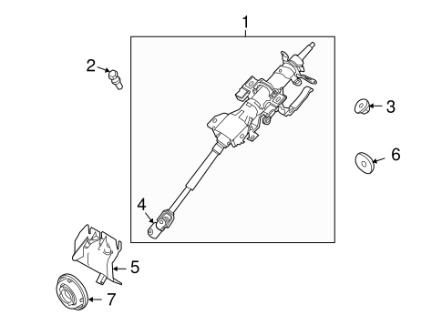 Fusion STEERING COLUMN ASSEMBLY