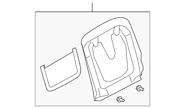 92197751 Деталь SEAT BACK PANEL, RIGHT