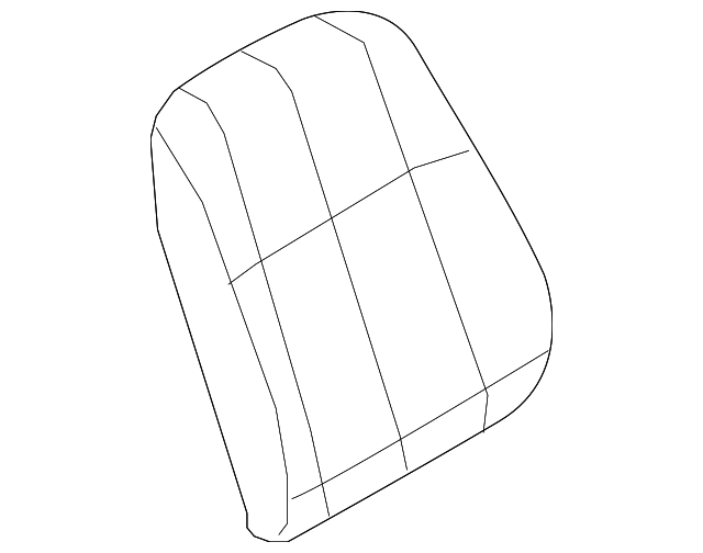 92207966 Деталь SEAT BACK COVER, RIGHT