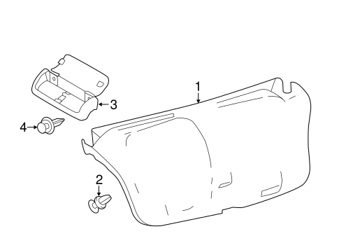 BODY/INTERIOR TRIM - TRUNK for 2014 Toyota Avalon #1