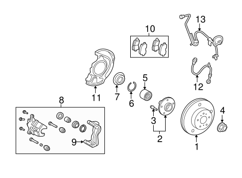 BRAKES/ANTI-LOCK BRAKES for 2008 Toyota Highlander #1