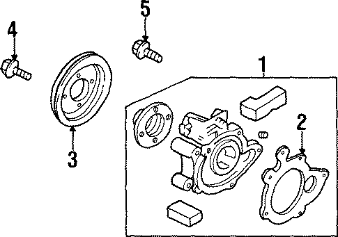 Water Pump for 1993 Ford Probe #0