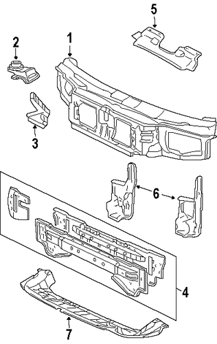 Cougar RADIATOR SUPPORT