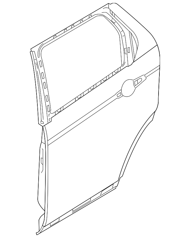 LR061284 Деталь DOOR SHELL, RIGHT