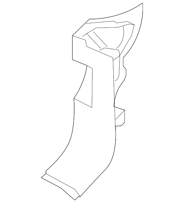 LR009280 Деталь COWL TRIM, LEFT