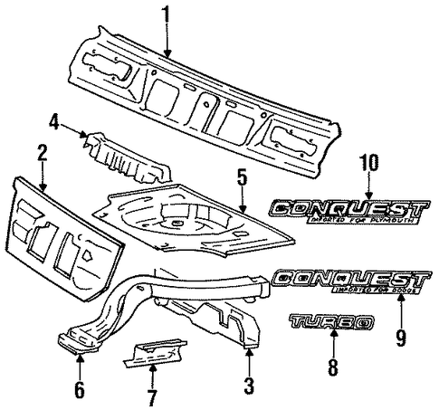 Conquest EXTERIOR TRIM - REAR BODY