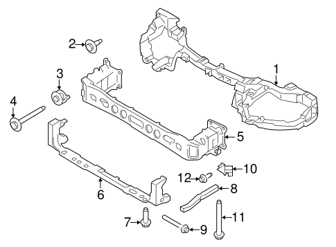 Transit Connect RADIATOR SUPPORT