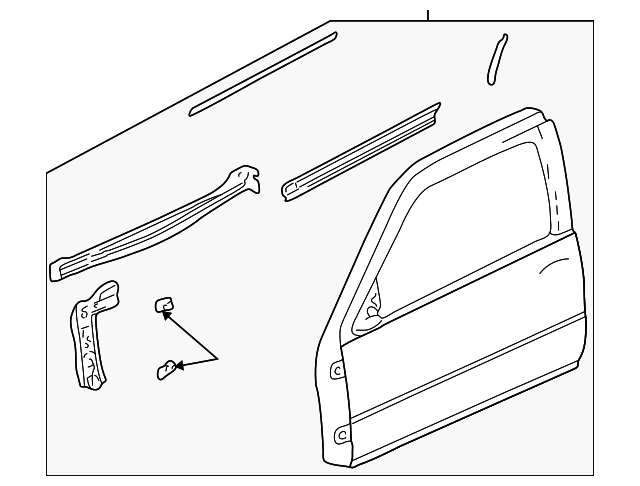 22702415 Деталь DOOR SHELL, LEFT