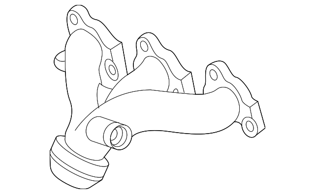 5F2Z-9430-B Деталь EXHAUST MANIFOLD, RIGHT