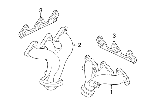 Exhaust System/Exhaust Manifold for 2004 Ford Freestar #1