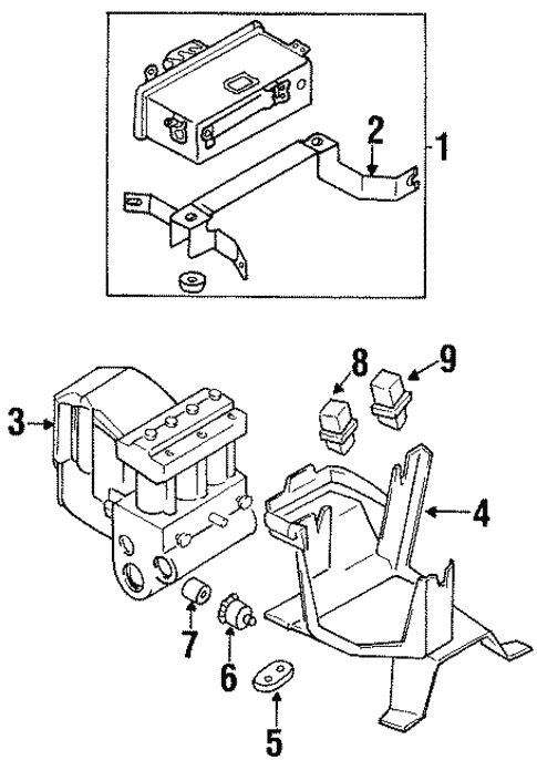 ABS Components for 1995 Nissan Quest #0