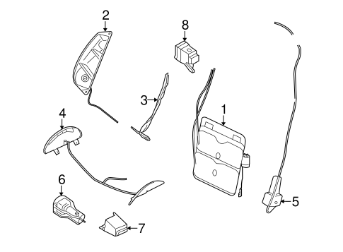 911 FRONT SEAT COMPONENTS 2