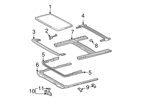ELECTRICAL/SUNROOF for 2004 Toyota RAV4 #1