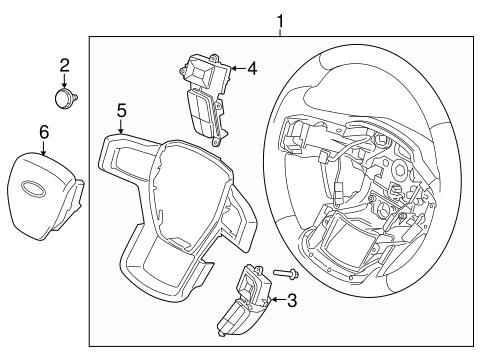 Steering/Steering Wheel & Trim for 2016 Ford F-150 #1
