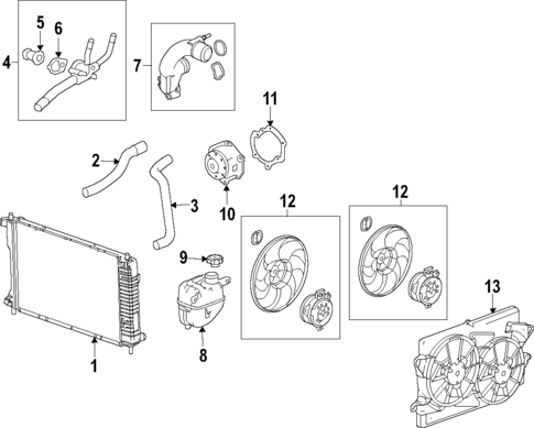 Cooling System for 2013 GMC Terrain #0