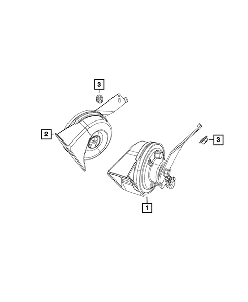 Horns for 2015 Jeep Renegade #0