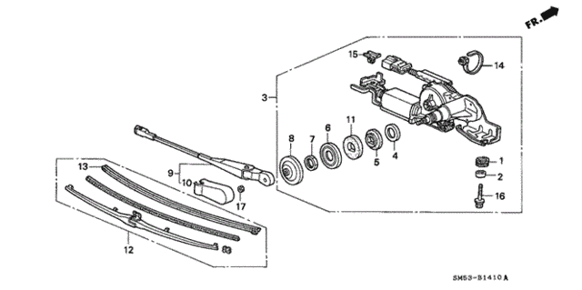 Rear Wiper for 1992 Honda ACCORD 5-DOOR #0