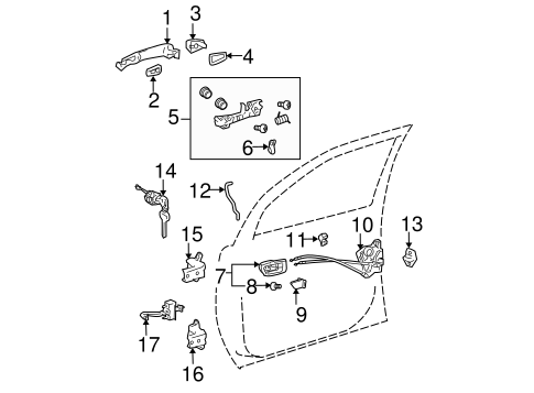 BODY/FRONT DOOR for 2008 Toyota Sienna #1