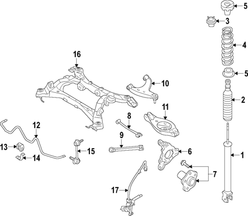 Rear Suspension for 2013 Infiniti FX50 #1