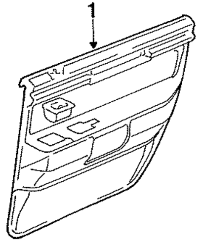 Town Car INTERIOR TRIM - REAR DOOR