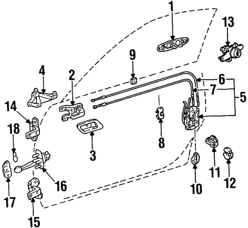 BODY/LOCK & HARDWARE for 1996 Toyota Supra #1
