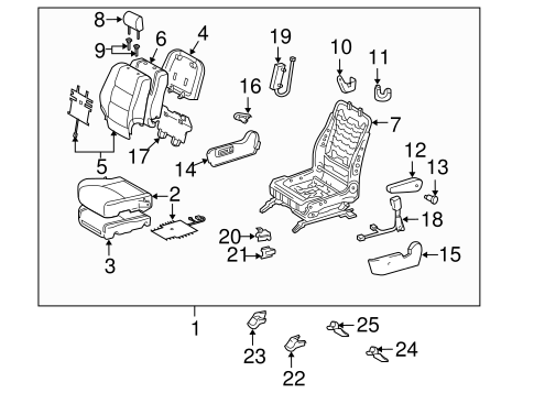 BODY/FRONT SEAT COMPONENTS for 2006 Toyota Highlander #2