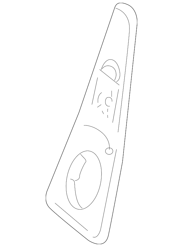 XR81995 TRIM PLATE, RIGHT