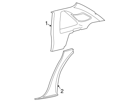 Grand Marquis INTERIOR TRIM - QUARTER PANELS