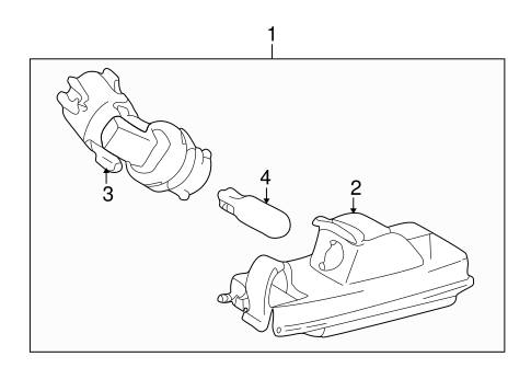 ELECTRICAL/LICENSE LAMPS for 2003 Toyota Prius #1