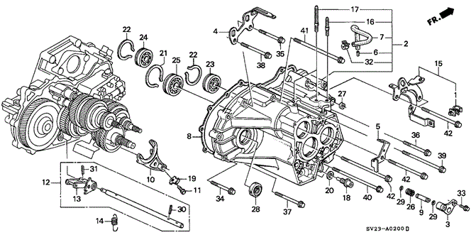 TRANSMISSION - AUTOMATIC/AT TRANSMISSION HOUSING for 1996 Honda ACCORD COUPE #1