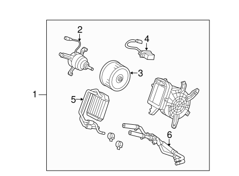 HVAC/AUXILIARY HEATER & AC for 2006 Toyota Highlander #1