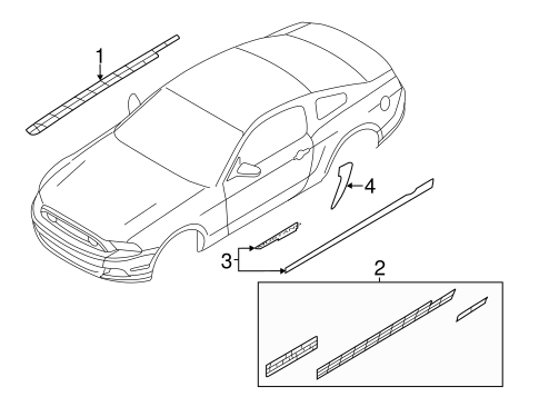 Body/Stripe Tape for 2014 Ford Mustang #2