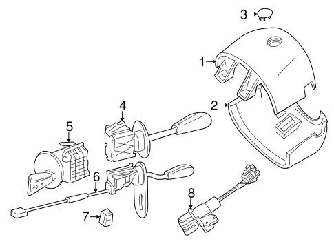 Shroud, Switches & Levers for 2001 BMW Z8 #0